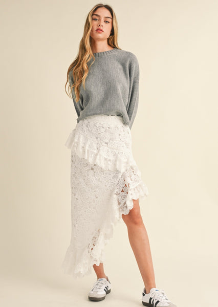 Lady in Lace Skirt