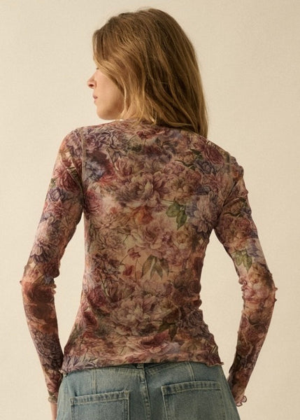 Floral Dream Mesh Top