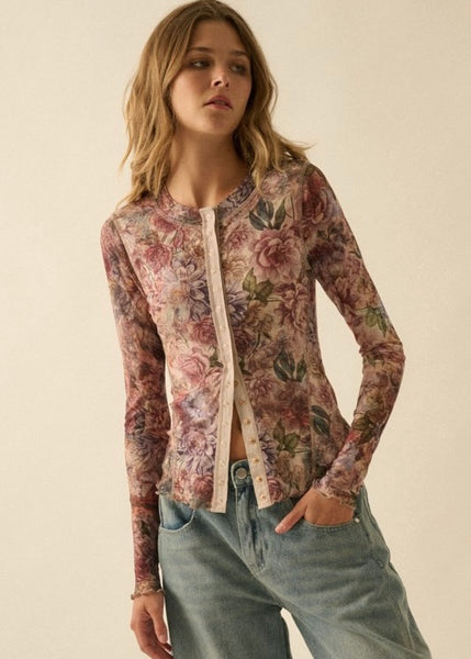 Floral Dream Mesh Top
