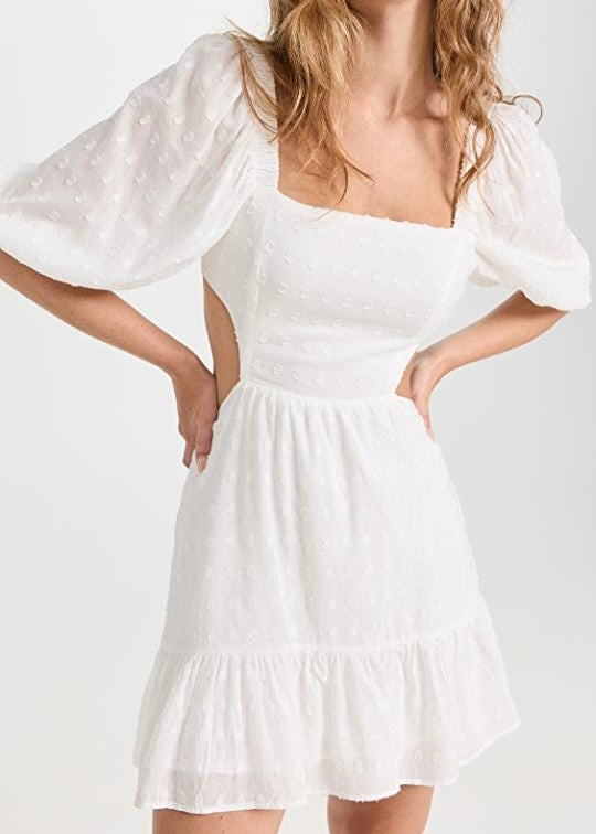 White Wash Mini Dress
